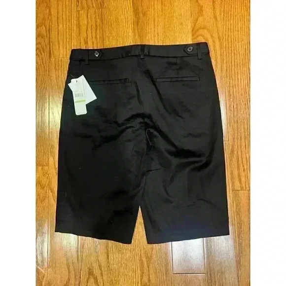NWT Laundry By Shelli Segal LA Women's Black Bermuda Shorts Size 4 Modest - Picture 4 of 6